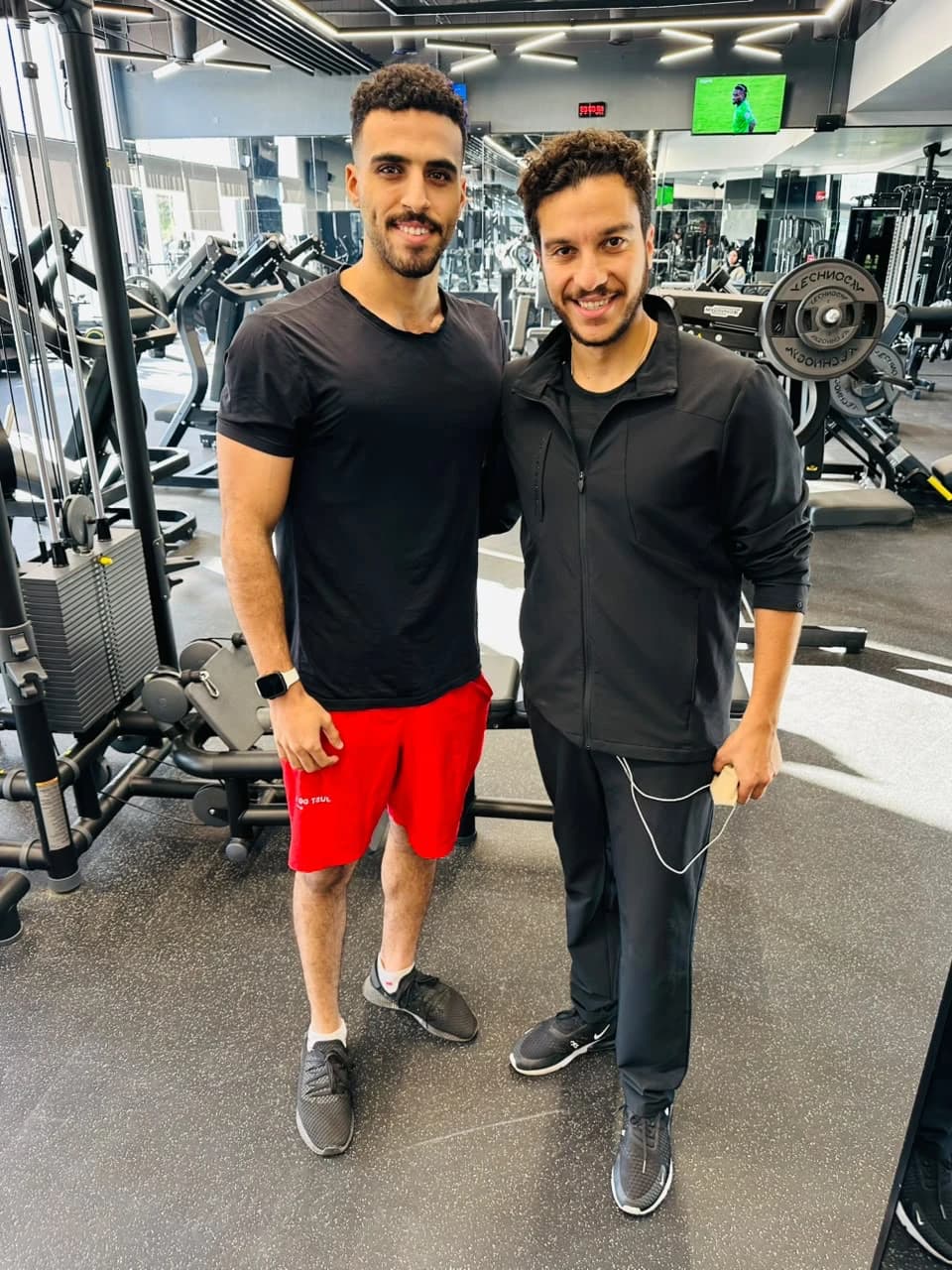 In the gym